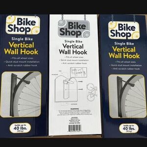 Vertical Bicycle Wall Hook - Black
